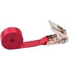 HLHLH Cinghia di tensione for auto e moto, 5 metri, cinghia a cricchetto resistente, fasce elastiche for il fissaggio bagagli borse(Red)