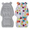 Uoqpty Fodera Universale Per Passeggino - Imbottitura Reversibile Per Passeggino, Traspirante Fodera Per Passeggino In 100% Cotone, Cuscino Bifacciale Per Seggiolino Auto E Passeggino Per Tutte Le Stagioni