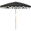 BUSINESS & PLEASURE - Ombrellone Amalfi - Nero - Legno lamellare di recupero