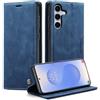 Monweicz Cover Compatibile con Samsung Galaxy S25 Plus, Custodia Portafoglio con Slot per Scheda, Protezione Completa Premium in Pelle PU, Flip Libro Magnetica Samsung Galaxy S25 Plus, Blu