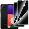 Hirshen 3 Pezzi Privacy Pellicola Protettiva per Samsung Galaxy A22 5G, Anti Spy, Durezza 9H,Pellicola VetroTemperata Anti Graffio