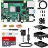 NinkBox Raspberry Pi 4 Modello B, RPi Barebone 8GB RAM + ROM 64GB, Starter Kit:Alimentatore 5.1V / 3A con Interruttore, Ventola, 2 Cavi Micro HDMI,dissipatore di Calore