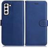 DENDICO Cover per Galaxy S21 Fe, Premium Portafoglio PU Custodia in PU Pelle, Flip Libro TPU Bumper Caso per Samsung Galaxy S21 Fe, Blu Navy