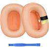 MMOBIEL Cuscinetti Auricolari di Ricambio per AirPods Max Cuffie di MMOBIEL - Premium - Memory Foam e Mesh Fabric Cuscinetti Cuffie con Strato di Silicone - Padiglioni - Arancione