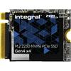 Integral SB-213Q-2TB-IN drives allo stato solido M.2 PCI Express 4.0 NVMe (2TB-2048GB SSD 2230 NVME 1.4 PCIe Gen4 x4 R-5000MBs W-3200MBs TBW 450 INTEGRAL [single-sided chips]) [SB-213Q-2TB-IN]