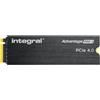Integral Advantage Pro-1 w/ Heatsink 2 TB M.2 PCI Express 4.0 NVMe (2TB - 2000GB SSD 2280 NVME 1.4 PCIe Gen4 x4 R-7400MBs W-6700MBs IOPS R-850K W-1000K TLC TBW 1000 WITH HEATSINK ADVANTAGE PRO-1 INTEGRAL) [INSSD2TM2280G4AP1XHS]
