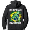 Capoeira Kampf Sport Akrobatik Capoeira Brazil arti marziali danza musica difesa Fitness Felpa con Cappuccio