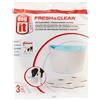Dogit Filtri di ricambio per fontana dell'acqua potabile, confezione da 3 filtri di ricambio per fontana Dogit Fresh & Clear e ZEUS H2EAU Elevated Dog and Cat Water Fountain