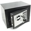 Bakaji Cassaforte a Muro Numerica Digitale 23 x 17 x 17 cm Cassetta di Sicurezza Elettronica da armadio Casa Albergo Hotel Safe + 4 x AA Batterie e Chiavi di Emergenza (Nero)