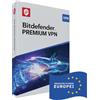 Bitdefender Premium VPN | 10 Dispositivi | 1 Anno PC/Mac/Smartphone | Codice Attivazione Postale