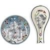 Egan Set sotto pentola e poggia mestolo Natalizio Multicolore, Ceramica,Porcellana, decoration, utensile, 4033916031, 120153