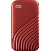 Western Digital WD 2 TB My Passport SSD portatile con tecnologia NVMe, USB-C, fino a 1.050 MB/s in lettura, fino a 1000MB/s in scrittura - Rosso