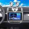 Bakermiche Android 13 Autoradio per Mercedes-Benz Smart Fortwo 451 2005-2010 2+32G Autoradio con CarPlay e Android Auto Schermo da 9 Pollici GPS Navigatore con Retrocamera FM/RDS Radio Bluetooth WiFi Mirror Link
