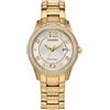 Citizen Orologio analogico al quarzo da donna con cinturino in acciaio inox FE1147-79P, Oro, Moderno
