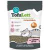 LEO PET Lettiera Tofulett ai Carboni Attivi 6 litri. Lettiera per gatti