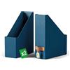 Leitz Puro, Set di 2 Resistenti Portariviste A4, Compatibili con mobili a cubo e Ripiani Portaoggetti, Capacità 900 Fogli (80 g/m²), Organizer per Ufficio e Casa, 10 x 26 x 31 cm, Blu Marino