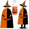panemy Mantello Pipistrello, Vestito Halloween Bambina, Costumi Bambino, Ghost, Zucca, Vampiro, Costume Cosplay per 8-12 Ragazze, Ragazzi