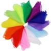 AUXHCYL 12 Pezzi Foulard Colorati per Bambini, Sciarpe di Seta 12 Colori per Giocoleria, Danza, Ginnastica - Fazzoletti Sensoriali da Ballo e Spettacolo 60x60cm