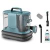 Rowenta Clean It, Smacchiatore Portatile, Auto-Pulizia e Lunga Autonomia, Design Compatto, con Soluzione Detergente Universale, Colore Meaning Blue, IN3021