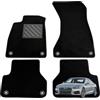 MTC Automotive Tappetini Audi A5 F5 dal 2016-2024 dal Audi A5 F5 dal 2016-2024 Su Misura | Tappetini Auto con Moquette Nero, Battitacco in Gomma Rinforzata, Fissaggio a Bottone, Antiscivolo