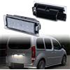POPMOTORZ LED Luci targa, 2 Pezzi Luce targa LED con Canbus Senza Errori per Mercede-s Benz Citan Kombi 415 Smart Forfour Schrägheckn 453 Brabus R-enault Vel Satis Twingo 2 Clio 3 Clio 4 Espace 4