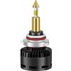 JEYEFFE 360 GOLD Lampadine LED Auto 30000 Lumen 55W 6000K — Faro LED 360° con Ventola, Plug&Play IP68, Monoled, Sostituzione 1:1 per Lampade Alogene, Per Fari Lenticolari, Alta Luminosità (9005 HB3)