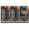 SYUU S SYUU Pastiglie Freno Anteriore e Posteriore per moto Compatibili con 2009-2015 Yamaha FZ6R 600 2009-2014 XJ6 N/F/S 2009-2012 per tour motocistici, lunghe percorrenze e strade rurali FA199F FA140R