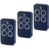 Puiseno 3 Pezzi Telecomando Porta del Trasmettitore del Garage 433MHz,Telecomando Cancello 4 Canali Compatibile con XT4 433 RC Codice 787456