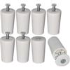 Krawnxin 8x Fermi per Tapparelle, 40 mm, in Plastica, Per Tapparelle in lega di Alluminio, con vite (40mm, Pezzo, 8)