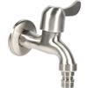 Fafeicy Adattatore Per Rubinetto Da Giardino Bagno E Vasca In Acciaio Inossidabile 304 Per Parete Esterno Dell'Acqua