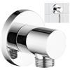 GAESHOW Raccordo per Tubo Doccia A Parete, Attacco Tubo Doccia G1/2, Montaggio A Parete per Doccetta, Accessori da Bagno, Supporto per Braccio Regolabile