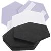HONITANO 12pezzi Pannelli Acustici Esagonali in Tessuto Pannelli Isolanti Acustici Per Pareti e Soffitti Materiali Fonoassorbenti Accessori Per Casa Scuola Ufficio Palestra Ristorante