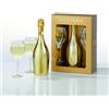 Bottega B BOTTEGA S.P.A Confezione Glamour Gold - 1 Gold Prosecco DOC 750ml & 2 Calici Riviera