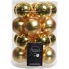 Decoris Palline per albero di Natale, colore oro, lucide e opache, 20 pezzi, diametro 6 cm, 20 pezzi, 6 cm