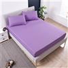 Meiju Mateju Impermeabile Lenzuolo sotto con Angoli Singolo Matrimoniale, Microfibra profondità 30cm - Vari Colori e Taglie Letto Singolo Doppio Piazza e Mezza (160cmX200cmX30cm,porporaporpora)