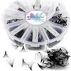 WENDY LASHES Ciglia Volume Extension 24D Estensioni Ciglia Russo 500 Fans 0.07mm D Curl 9-16mm Misto Extension Ciglia Ciuffetti Volume Russo Premade Fans per Estensioni Finte Volume 24D-0, 07-D-9-16