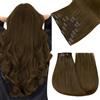Easyouth Estensioni Capelli Veri Clip Marrone Extension Capelli Veri Clips Marrone Scuro Hair Extensions Clip Ins Naturali #4 45cm 120g 7pcs