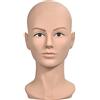 RSM Testa di manichino femminile per la formazione e per la realizzazione di parrucche, espositore per occhiali e cappelli, con morsetto incluso