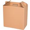 ONLY BOXES, Scatola per vino, confezione da 6 bottiglie di vino, scatola per lotto di Natale, colore: marrone, 4 pezzi
