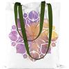 Bonamaison, 100% Cotone Borsa Tote Stampata, Borsa Della Spesa Riutilizzabile, Borsa Della Spesa, Ecologica, Borsa in Tela Con Manici Verdi, 34X40 Cm - Progettata E Prodotta in Turchia