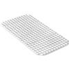 TATAY Tappeto Antiscivolo Vasca | 50% Materiale Riciclato | Ventose a Forte Aderenza & Comfort | Alta Qualità & Resistente | Superficie Morbida | 68x37cm - Bianco