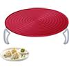 Westmark 22492270 - Etagère pieghevole, adatto al microonde, in plastica, colore: Rosso/Bianco