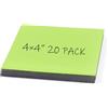 Realth Etichette Magnetiche Cancellabili a Secco 100 mm x 100 mm, 20 Pcs | Verde, Riusabili e Cancellabili, per Aula Casa Ufficio Lavagna Frigorifero Mestieri Etichette Nome