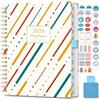 Gumiho Agenda settimanale 2026 Spirale - A4 Planner (gennaio-dicembre 2026), agenda scolastica con anello di penna, adesivi per piani, etichette mensili
