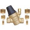 SOMATHERM FOR YOU - Riduttore di Pressione Regolabile a Membrana - Compatto e Facile da Installare - FF3/4 con Multi-Raccordi - Pressione Uscita Regolabile 1-5 Bar - Giallo