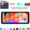 Uckazy 12.3 "Wireless Carplay Auto Radio Android 14 Per Mercedes Benz CLA C117 X117 X156 W176 2013-2019 Schermo Multimediale GPS Lettore Per Auto - LINUX 4.5