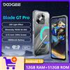 DOOGEE Versione globale DOOGEE Blade GT Pro Telefono robusto Effetto luce LED 12 GB 512 GB 6,72" FHD + 120 Hz Dimensity 7025 100 MP AI Camera - Black