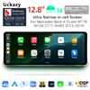 Ucyazy 2400*900 Ad Alta Risoluzione 12.8 ''Wireless CarPlay Android 14 Auto Autoradio Multimediale Per Mercedes Benz Classe A W176 GLA CLA X156 C117 NTG 4.5 5.0 GPS 4G WiFi Navi - Linux 4.5
