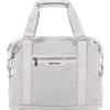 W WINGS Borsa da Viaggio KISKADEE Grey - Borsa Leggera Bagaglio a Mano, Espandibile +5L, Tracolla Regolabile, Tasche Multiuso - Beige