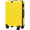 W WINGS Valigia Rigida Wings PEAFOWL 14" 18" 20" 24" 28" - Trolley Bagaglio a Mano e da Stiva in ABS+ Leggero e Resistente, con Ruote Doppie Silenziose 360°, Manico Telescopico Regolabile, Serratura a - YELLOW